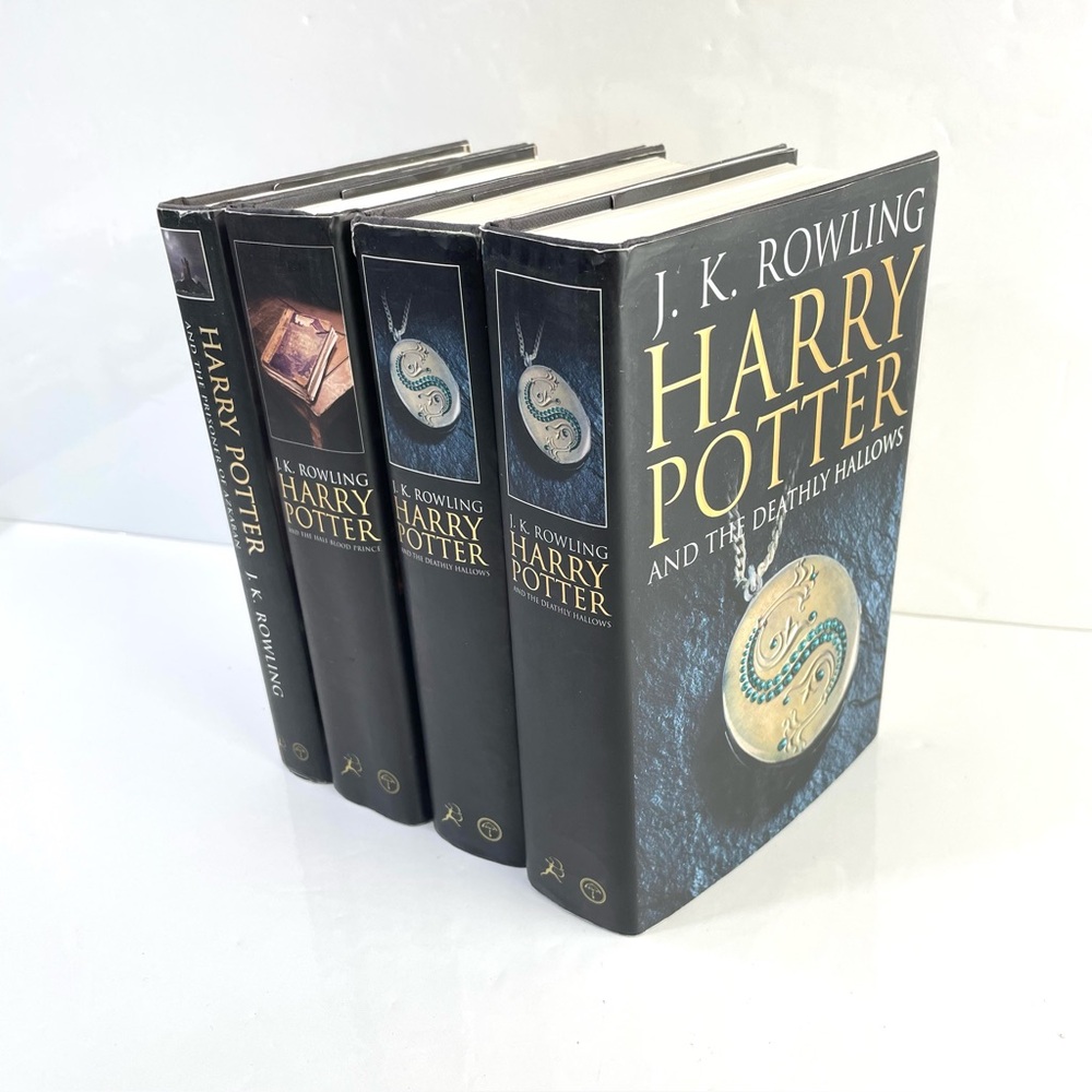 Harry Potter books adult edition (rare) bloomsbury hardcover black cover set